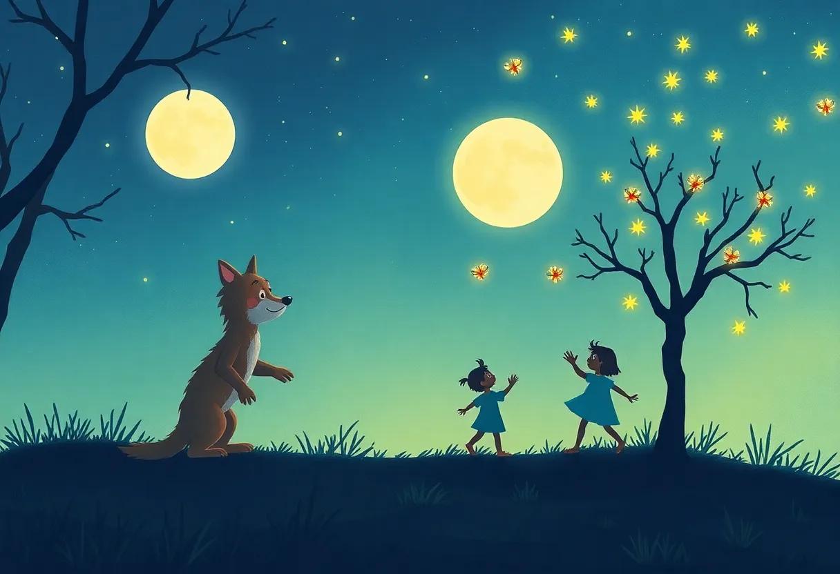 A Playful ⁢Dance with Fireflies Beneath‌ the Stars