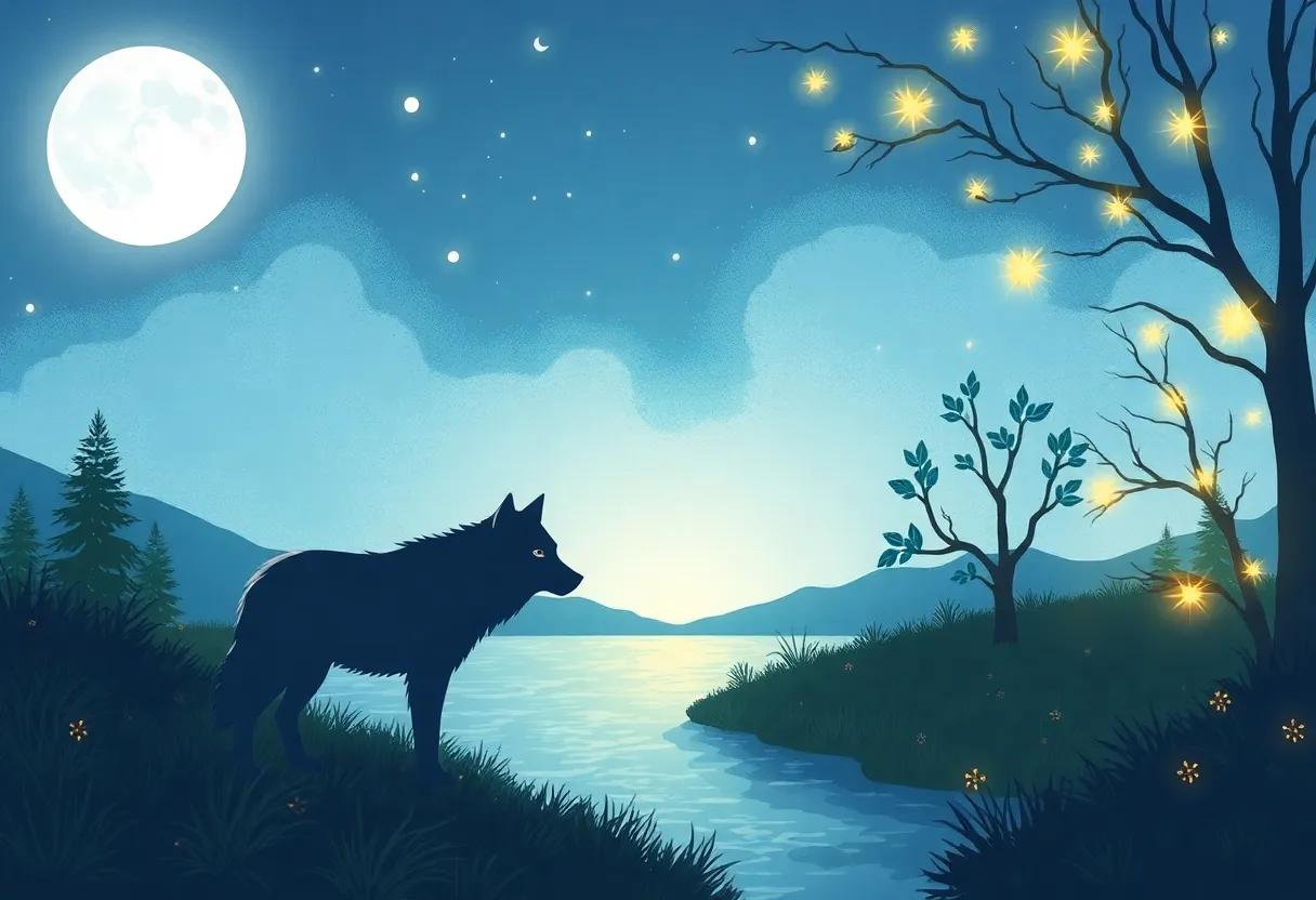 Sparkling Fireflies Dancing ​in​ the Moonlight
