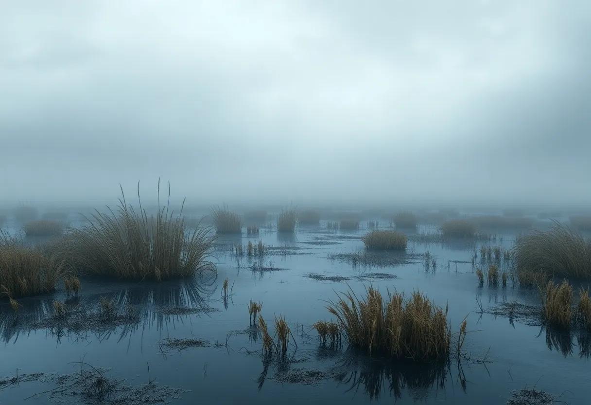 exploring the Chilling Atmosphere and Vivid Descriptions of the Isolated Marshlands