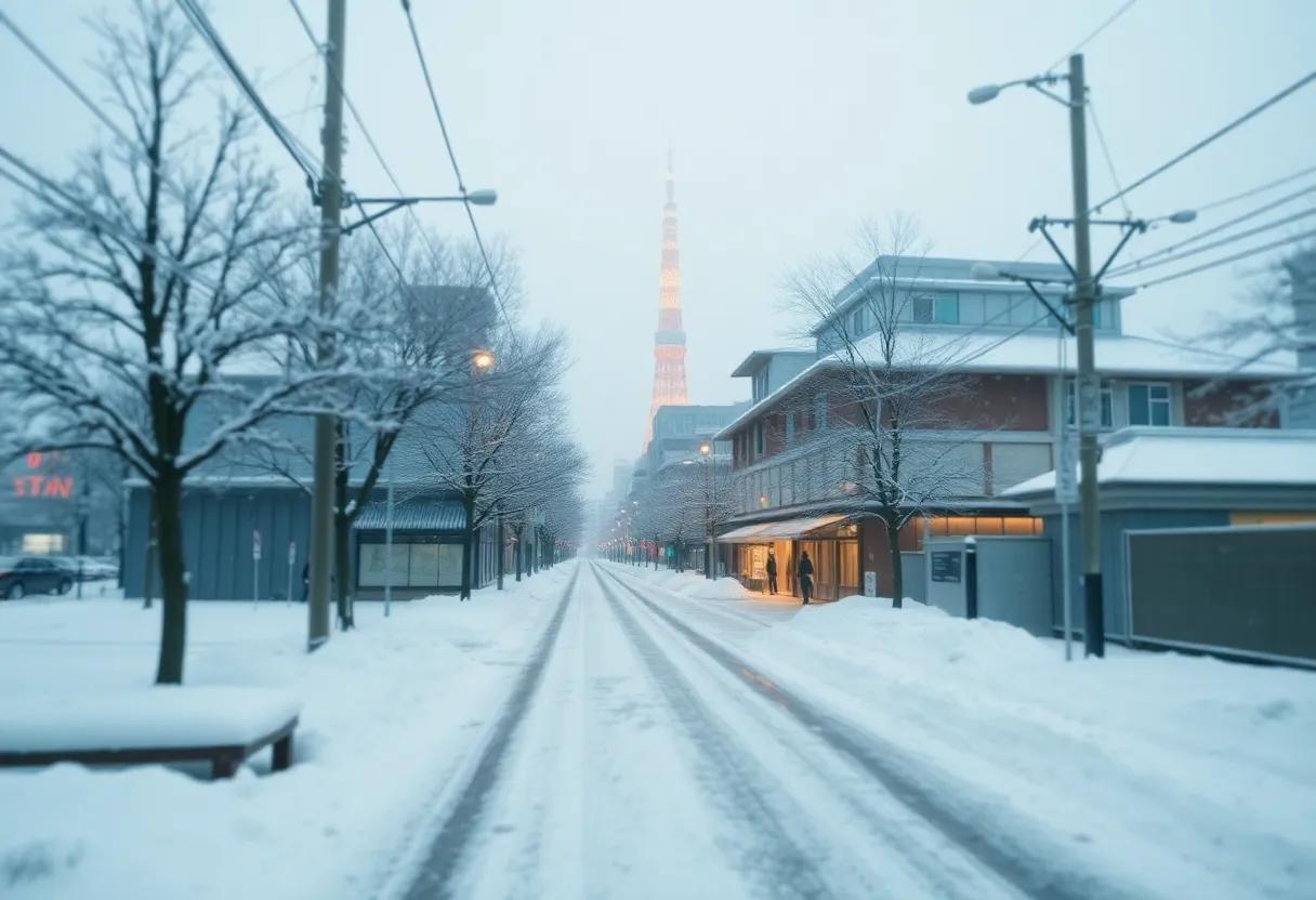How the narrative weaves personal reflection with the atmospheric backdrop of Tokyo's winter months