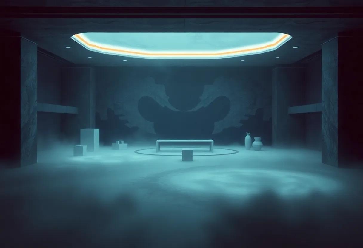 Atmospheric imagery and setting analysis with scene staging recommendations for filmmakers and visual artists adapting Phantom's haunting sequences