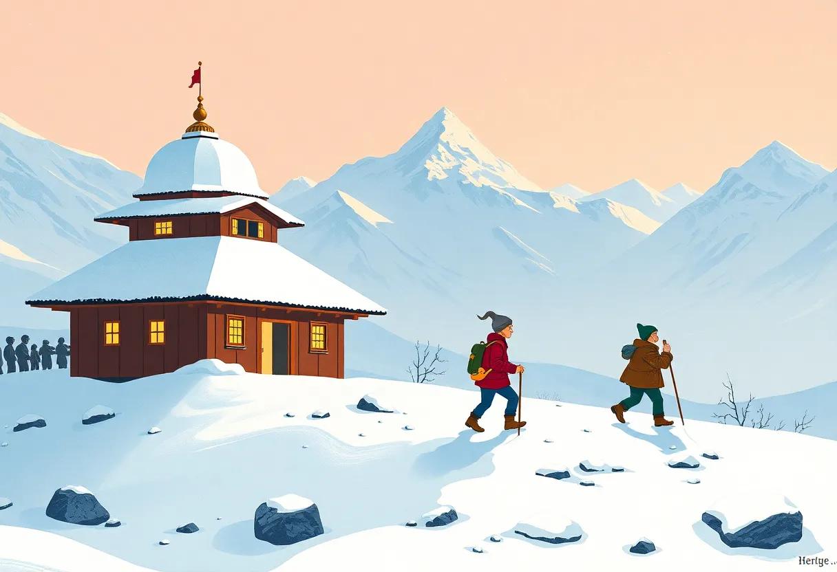 The Blend of Realism and Fantasy in Hergé's Artistic Style Capturing Snow and Spirit