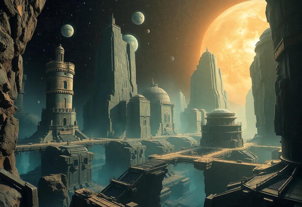 Journey through the ancient gas⁤ giant cities and their vast living⁢ networks
