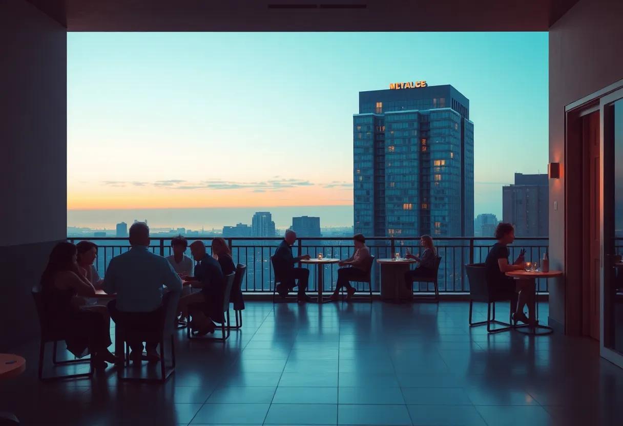 The setting treated like a character from crowded parties to quiet balcony scenes