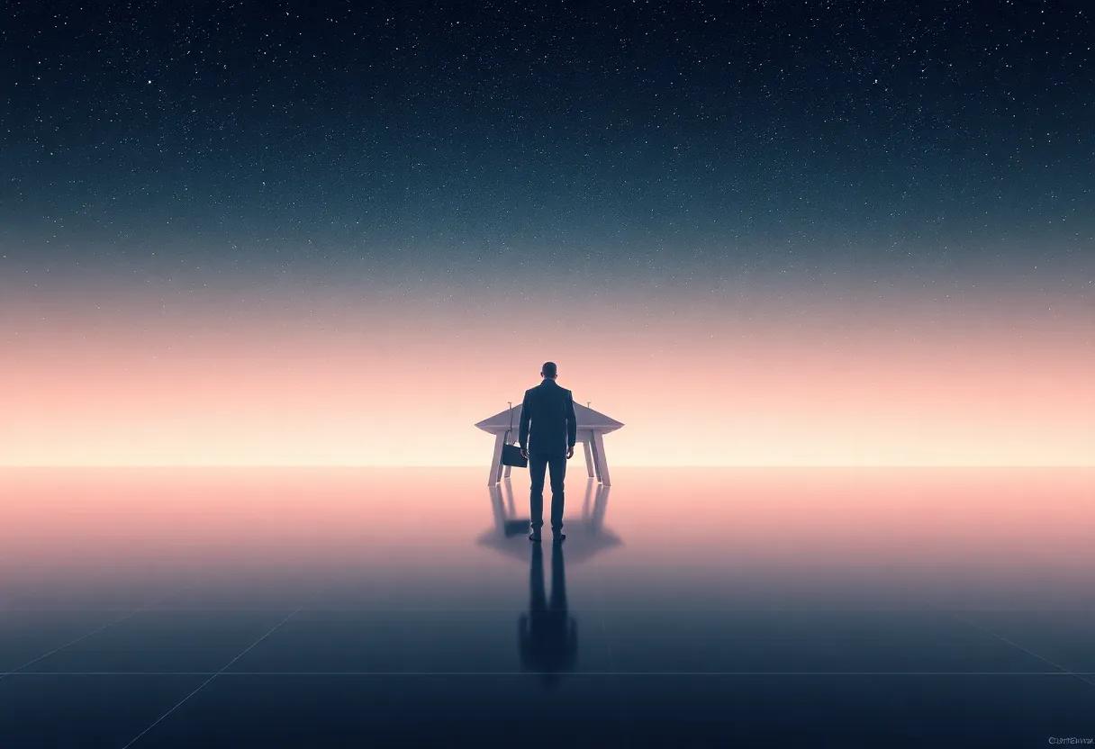 glassy screens and jury rigged engines paint a future that still smells of grease and stars