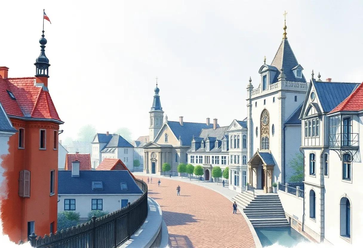 Visual details of⁤ the towns and ⁣palaces ‌described​ like​ watercolor⁤ sketches come alive