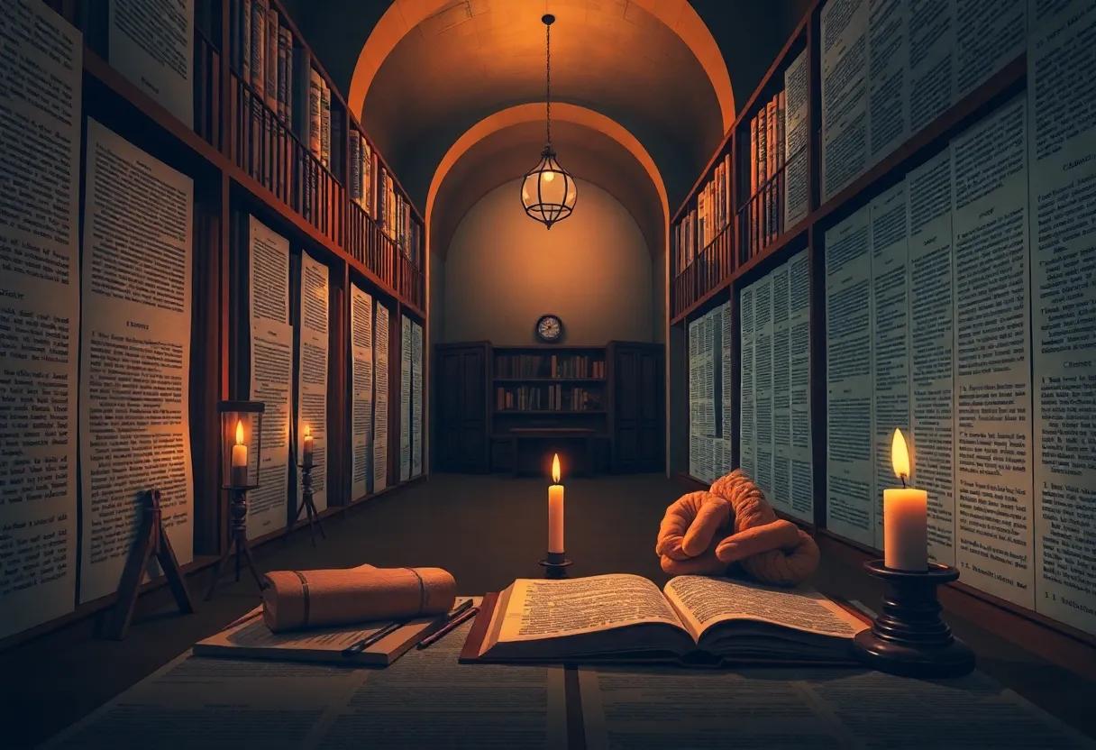 Chasing code and clues through medieval archives with candlelight and ink stained hands