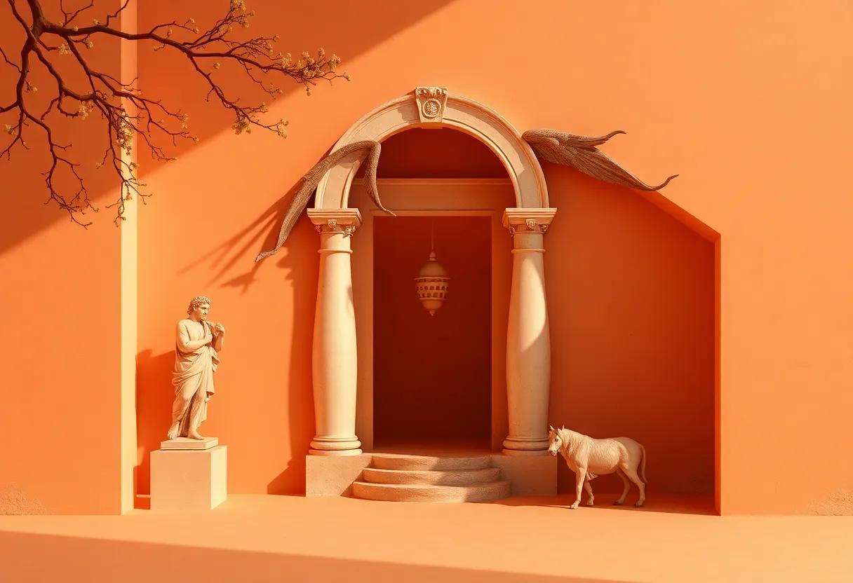 How images and ​art selections ​bring⁣ ancient‍ stories into​ warm modern palettes