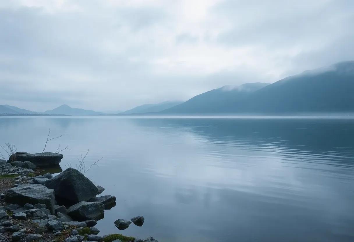 The lakeside world in Pan where wind light and solitude shape every small moment