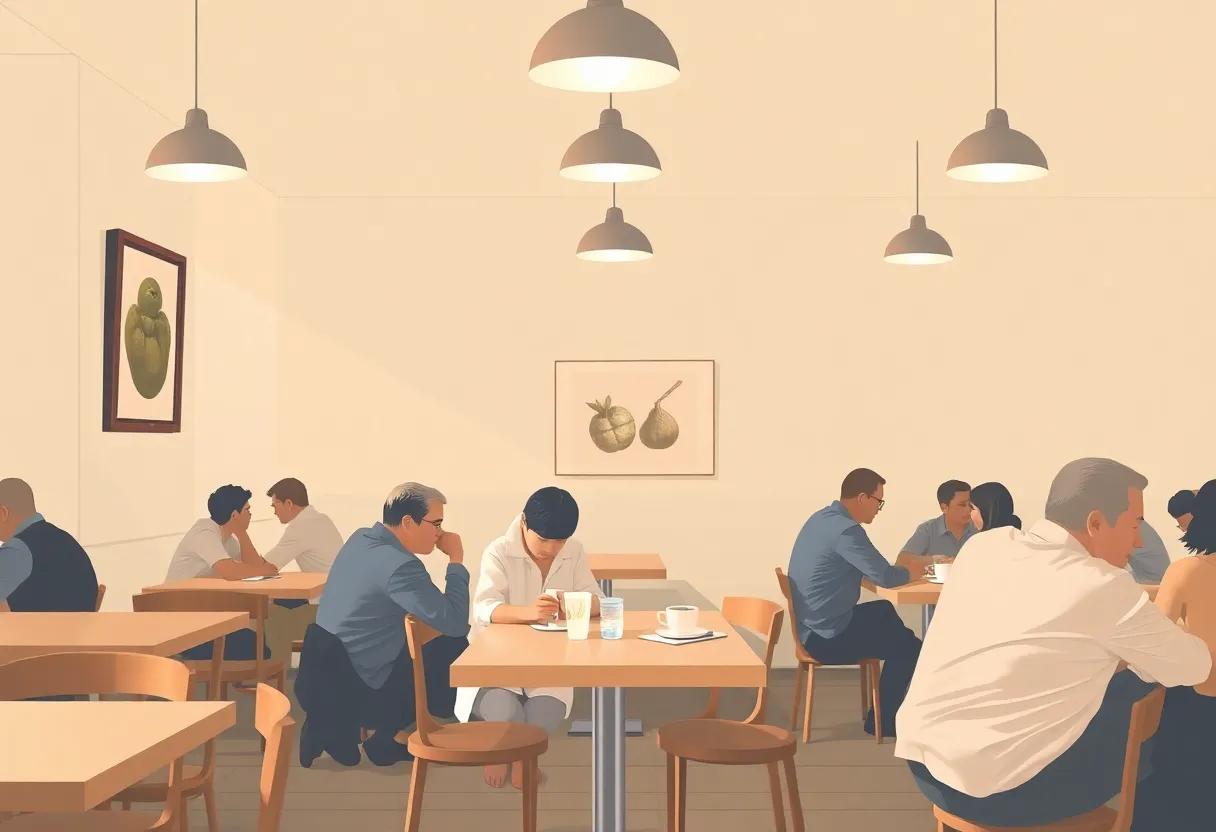 Characters who linger long after the last page a crowded cafe portrait