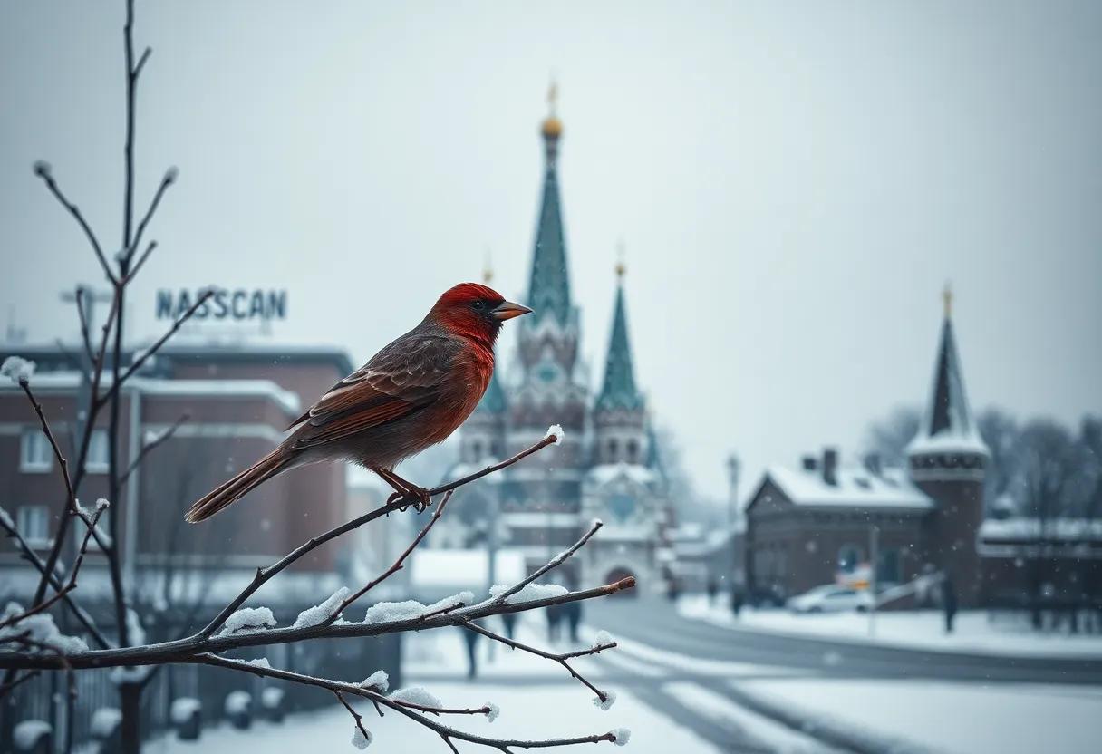 cold ‌war Moscow atmosphere painted with ⁢food details mood and ⁣gray⁤ winter light