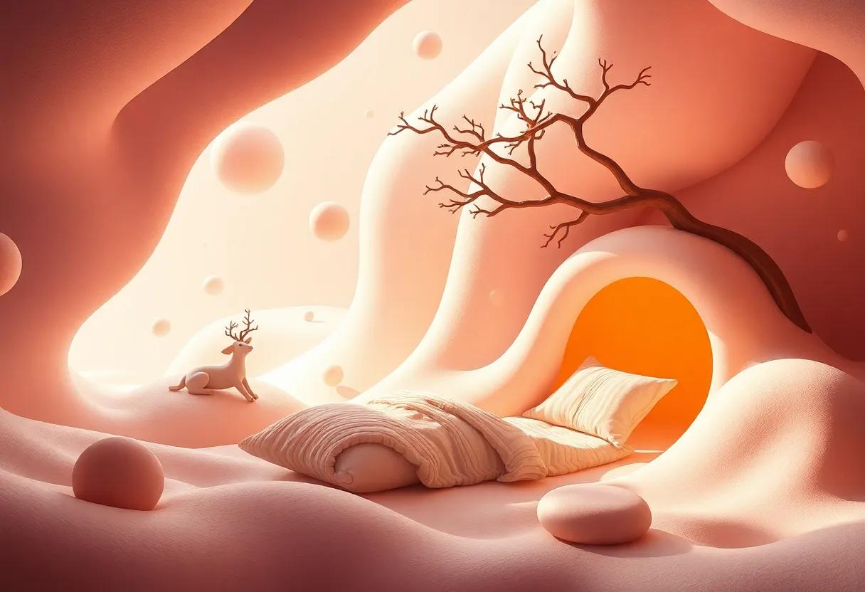 The dream sequences painted in soft colors and ⁤surreal ⁣playful shapes