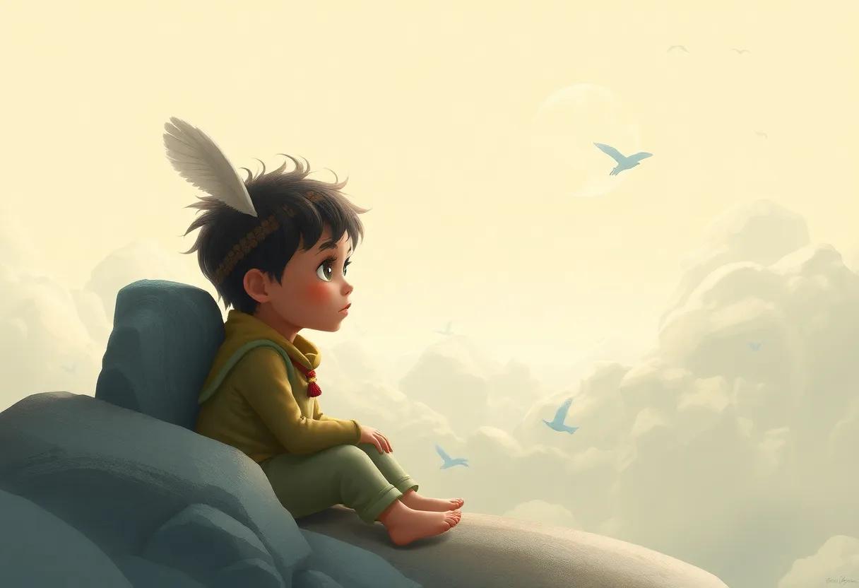 Timbi ⁢as a‍ dreamer⁤ child with ‌curious ⁢eyes and a ​quiet brave⁤ heart