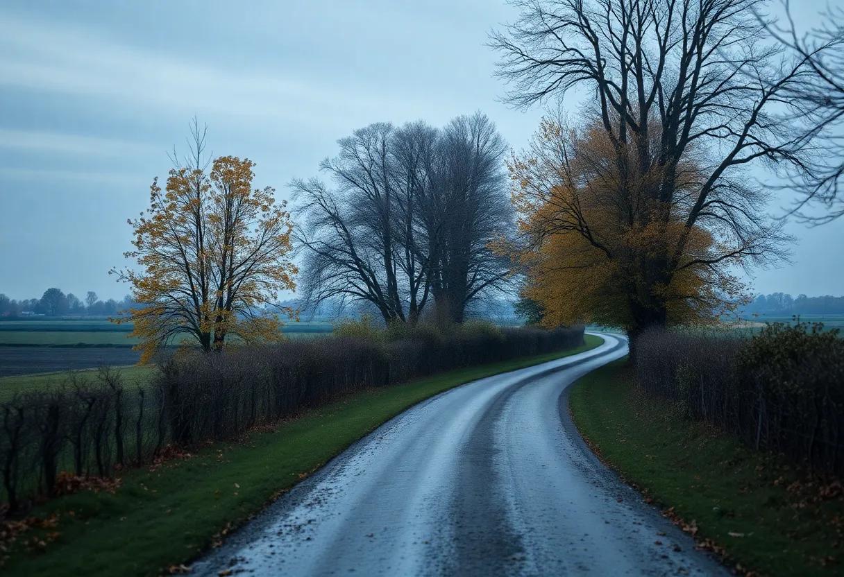 The slow passing‍ of ⁢time⁣ shown⁢ through seasons ‌roads‌ and fading portraits