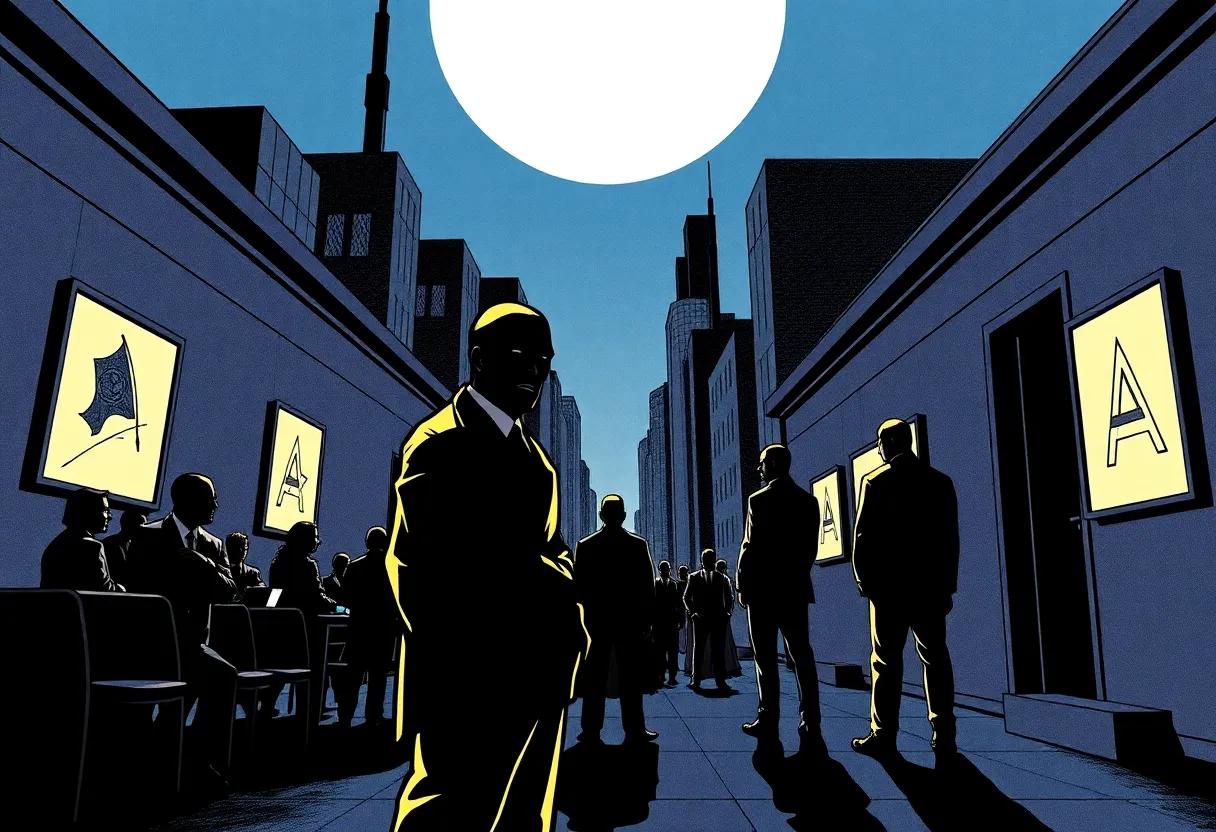 Examining Dave Gibbons artwork choices in At Midnight panels with close readings and suggestions for visual analysis in classrooms and collections