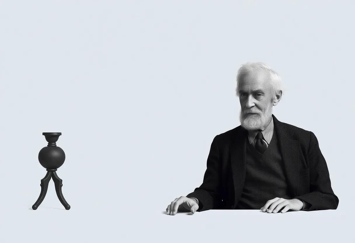 Portraits of Bertrand​ Russell that mix sharp ⁣intellect and human vulnerability